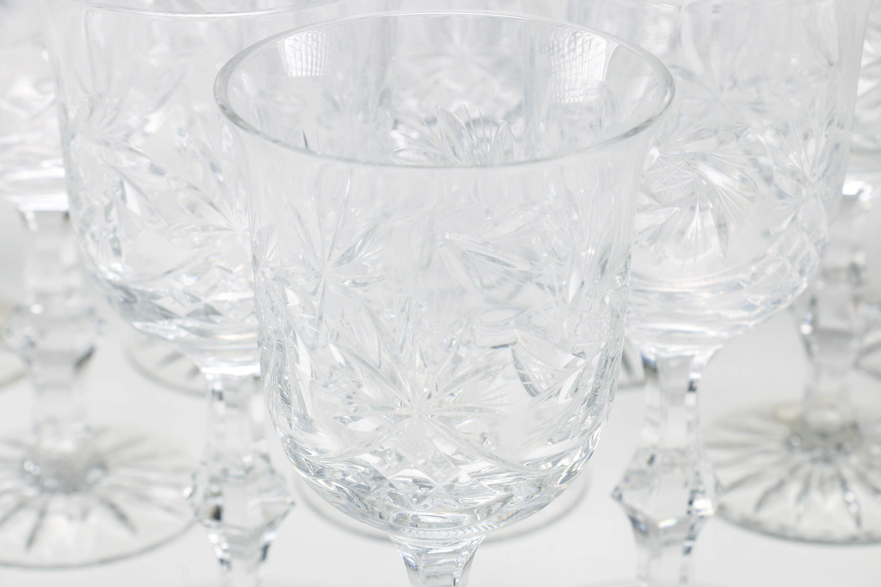 Hungarian Lead Crystal Wine Glasses EBTH